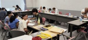 夏休み日本語教室みんなしっかり勉強しています